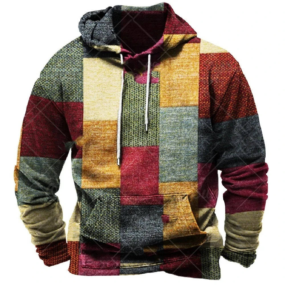 Spring And Autumn New Color Printed Hoodie