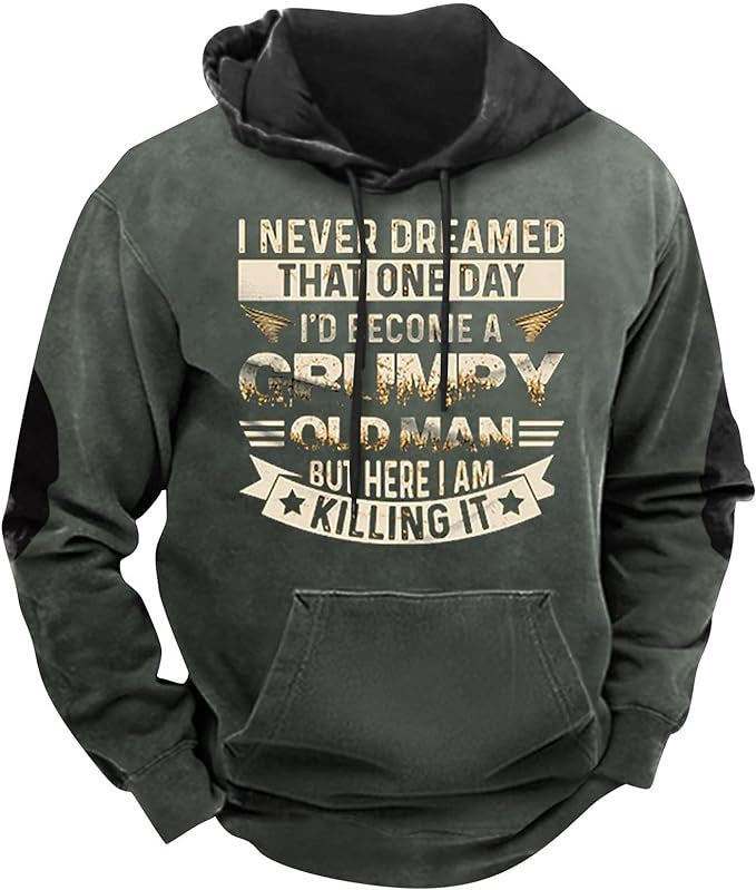 Printed Hoodie Men's Clothing