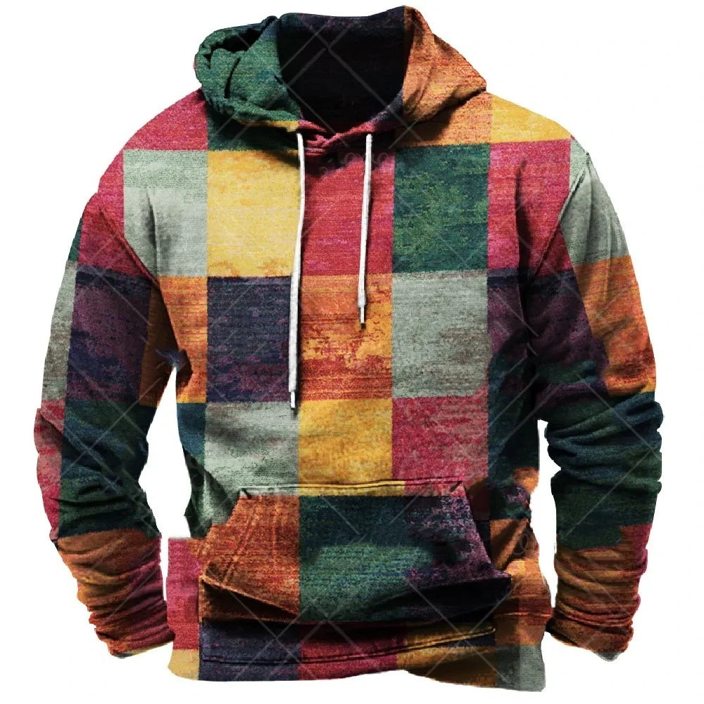 Spring And Autumn New Color Printed Hoodie