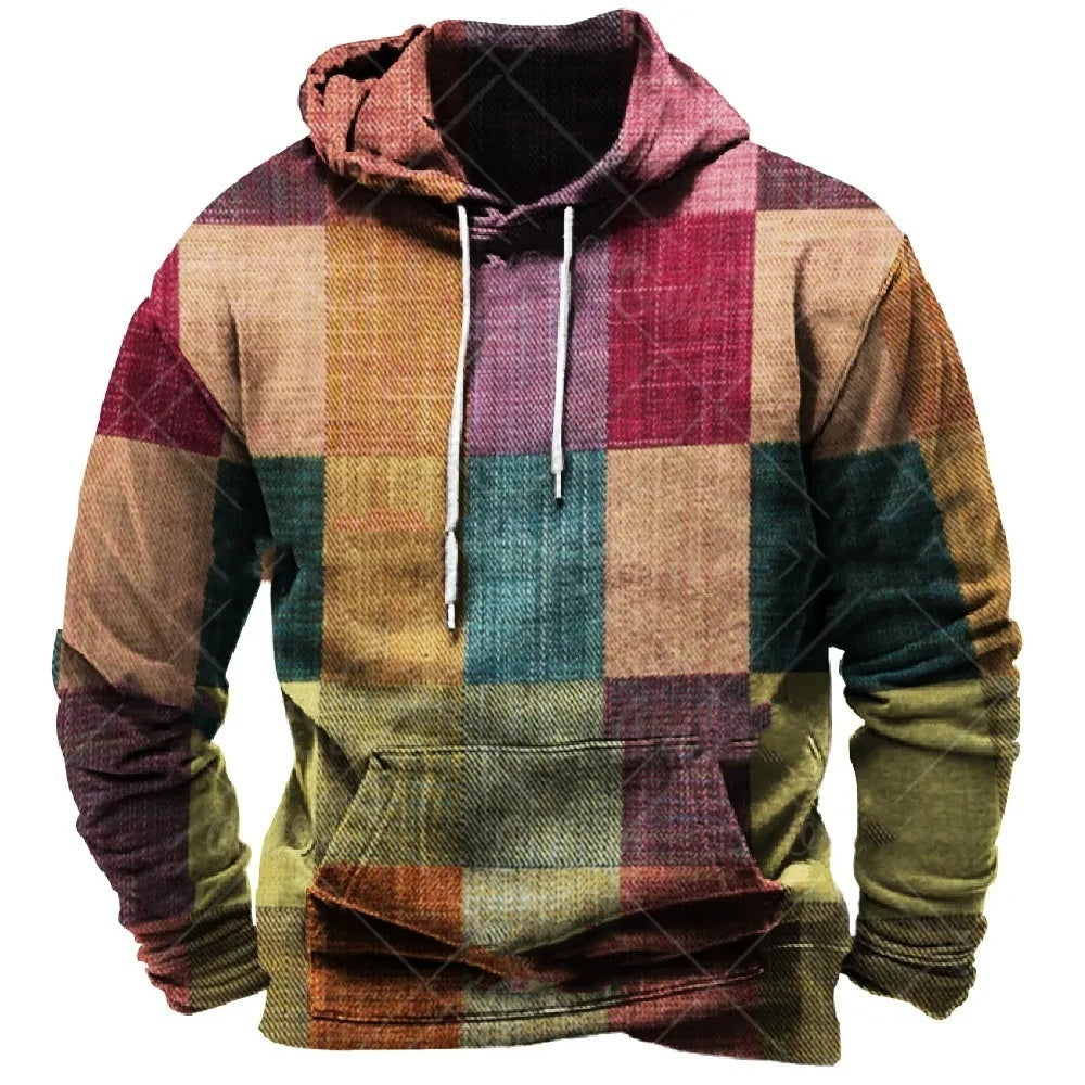 Spring And Autumn New Color Printed Hoodie