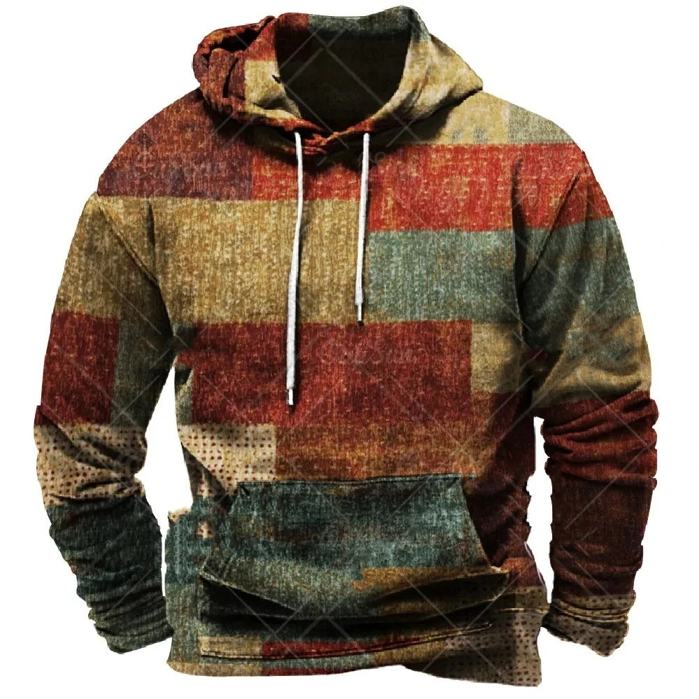 Spring And Autumn New Color Printed Hoodie